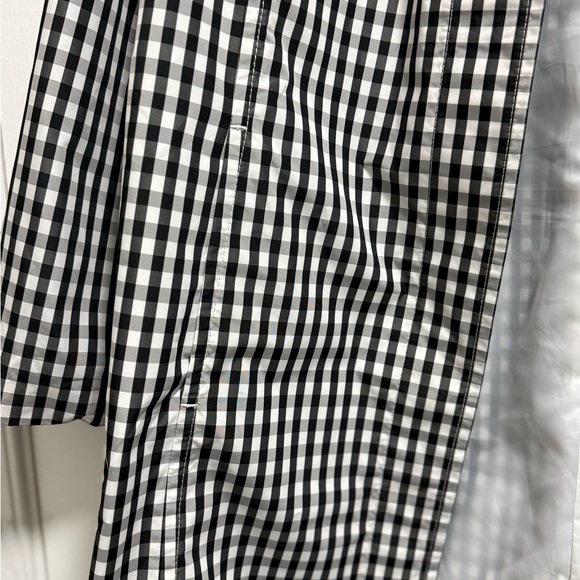Talbots Black and White Gingham Raincoat - Picture 5 of 8